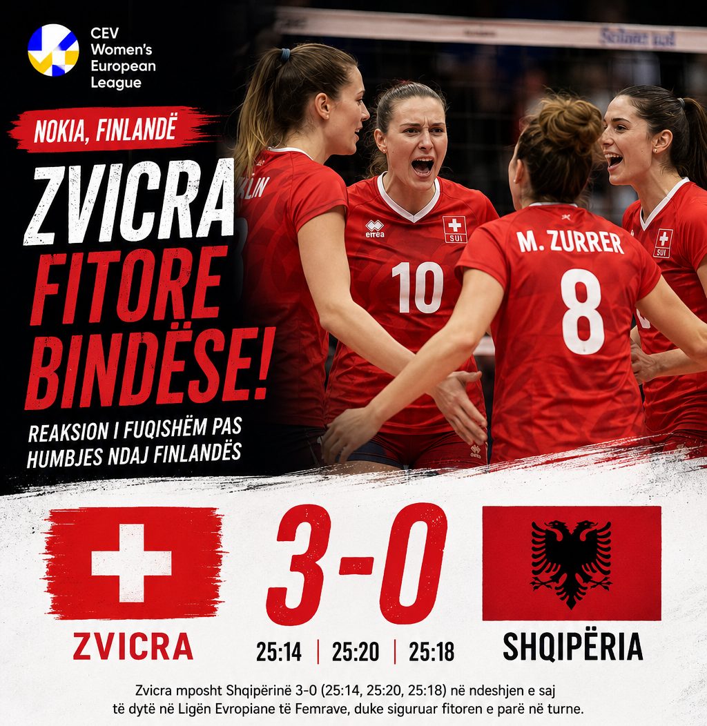 Zvicra rikthehet te fitorja me triumf bindës ndaj Shqipërisë në Ligën Evropiane të Femrave