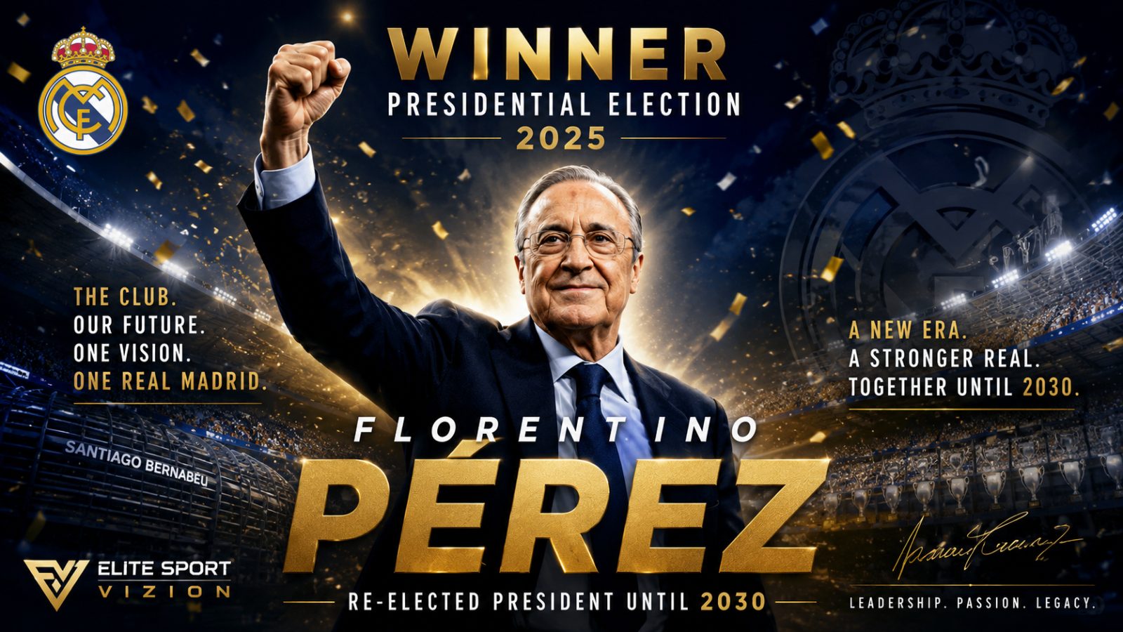 FLORENTINO PÉREZ RIZGJIDHET PRESIDENT: REAL MADRIDI HYN NË NJË EPOKË TË RE DERI NË VITIN 2030