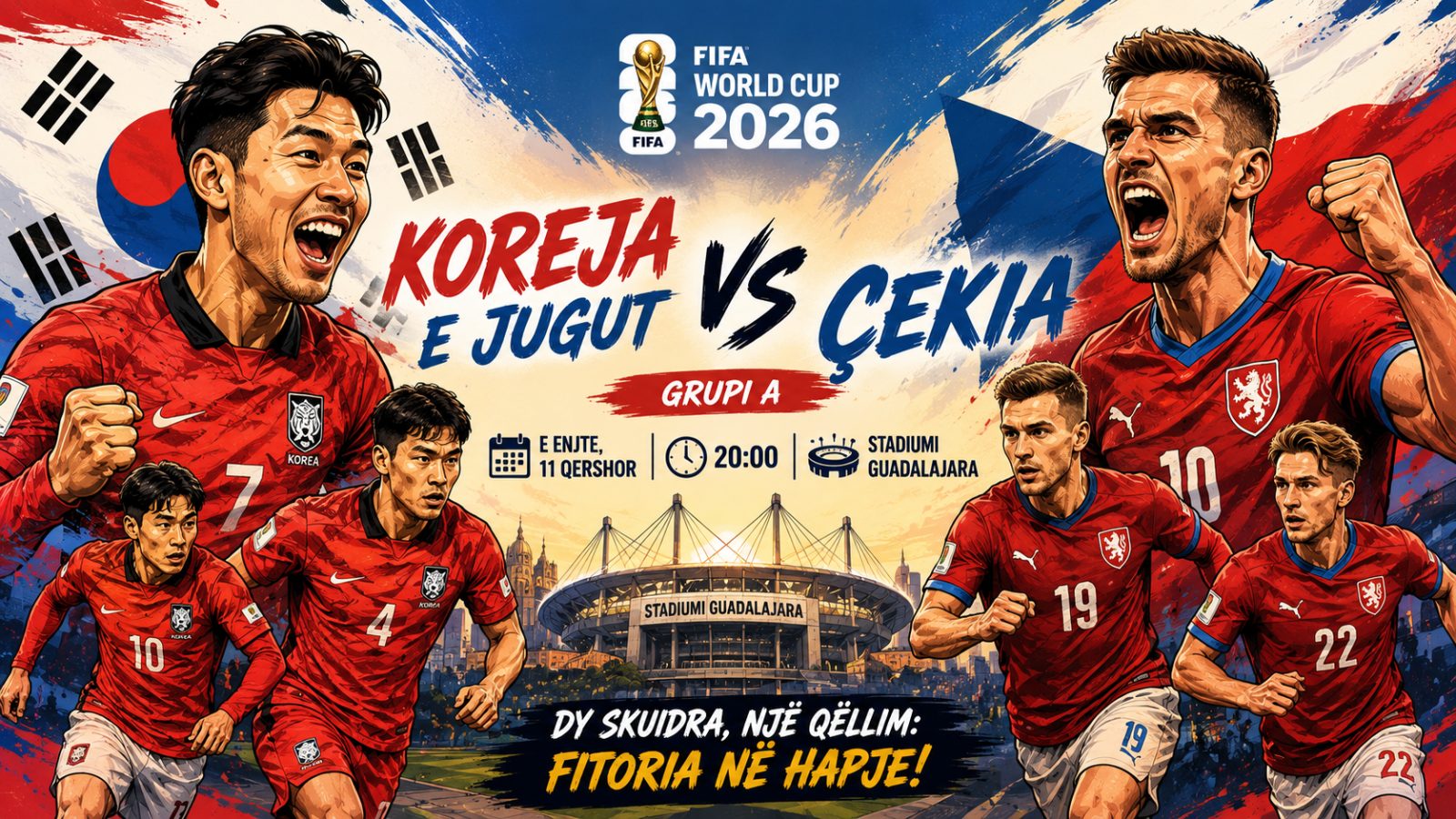 Koreja e Jugut dhe Çekia hapin aventurën në Botërorin 2026