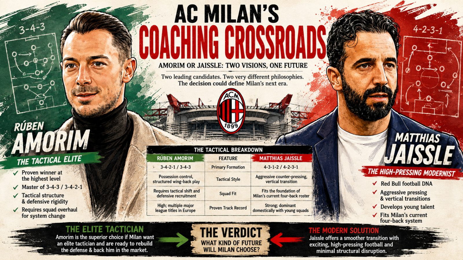 AC Milan’s Coaching Crossroads: Amorim or Jaissle?
