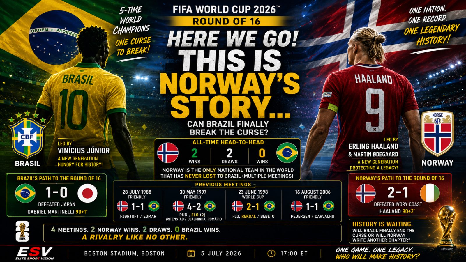 HERE WE GO! This Is Norway's Story... Can Brazil Finally Break the Curse?