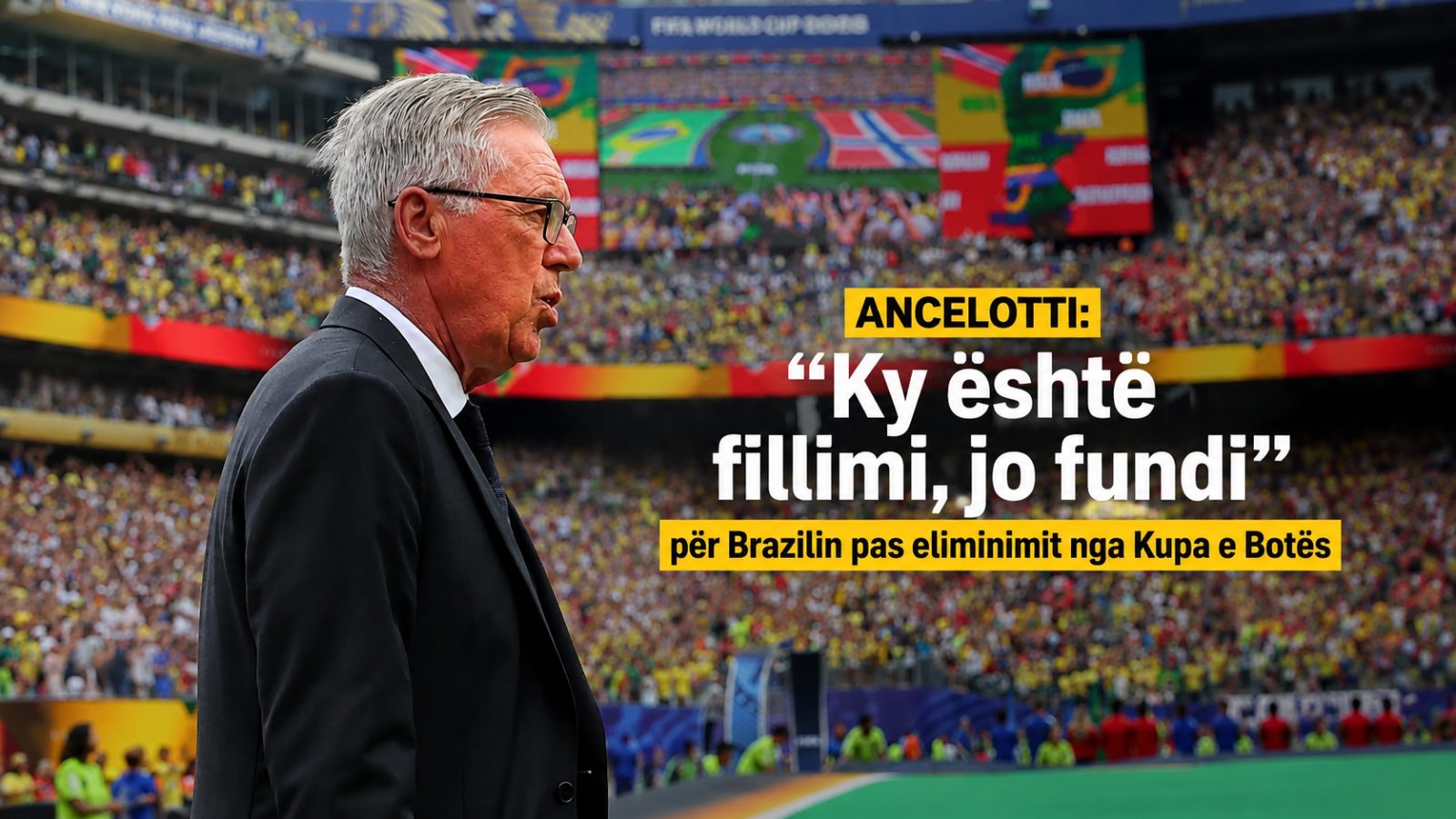 Ancelotti: “Ky është fillimi, jo fundi” për Brazilin pas eliminimit nga Kupa e Botës