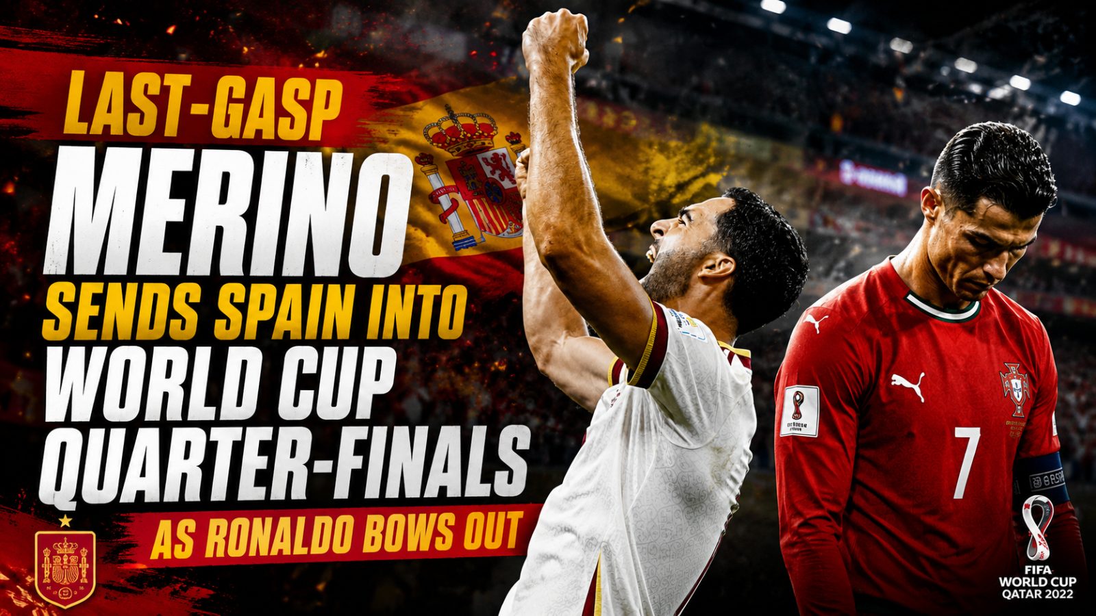 Last-Gasp Merino Sends Spain into World Cup Quarter-finals as Ronaldo Bows Out