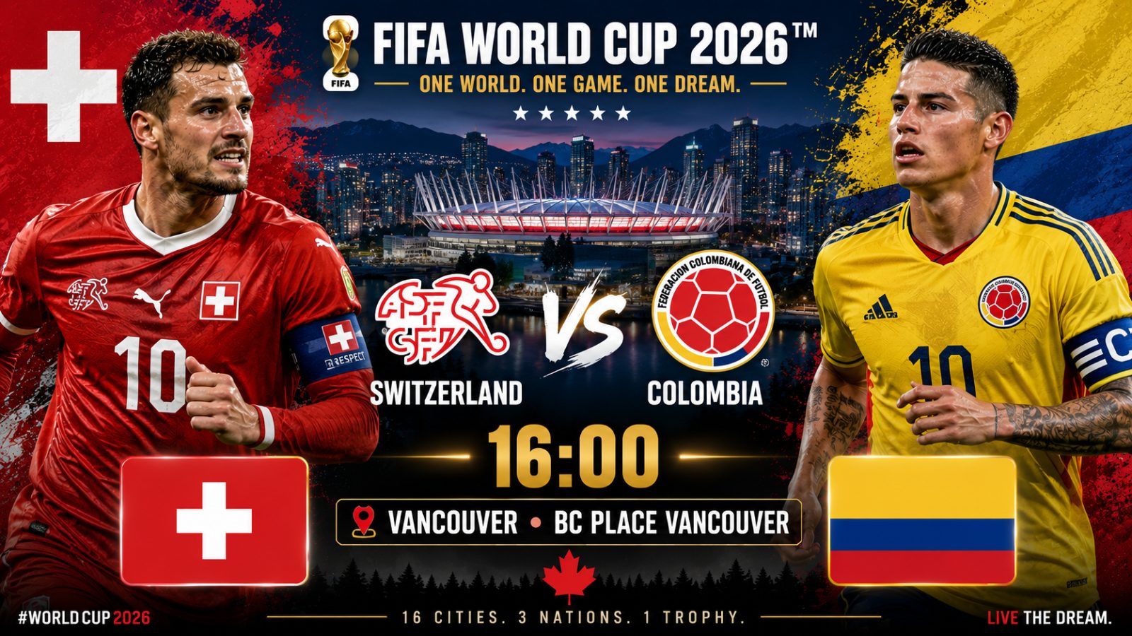 Switzerland and Colombia Battle for the Final Quarter-final Ticket at the 2026 FIFA World Cup