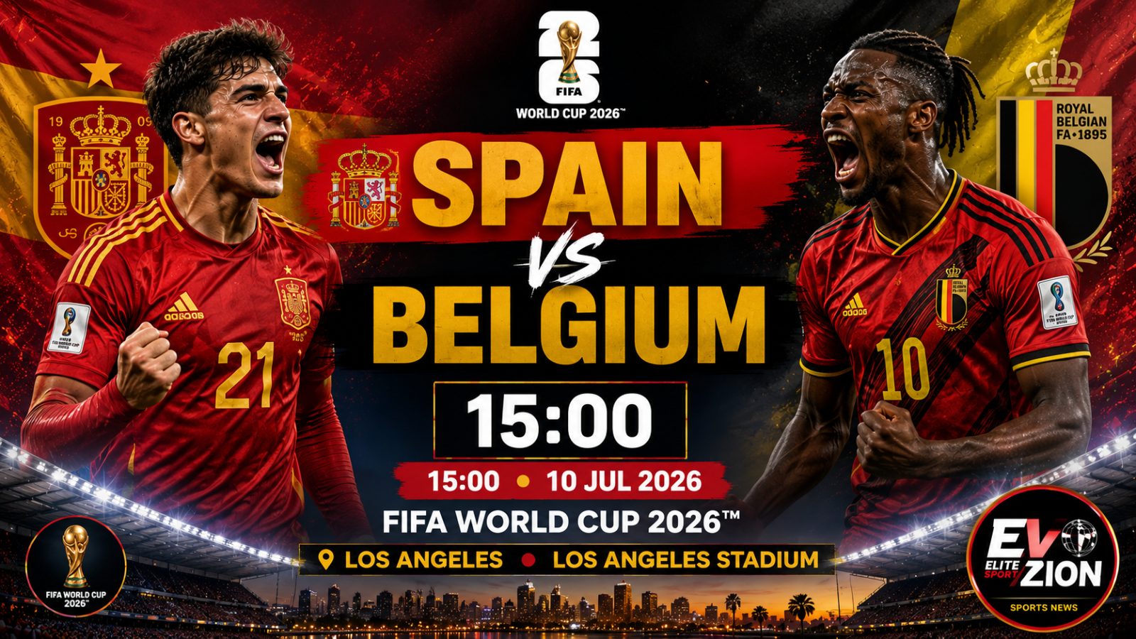 Spain and Belgium Set for World Cup Quarter-Final Showdown in Los Angeles