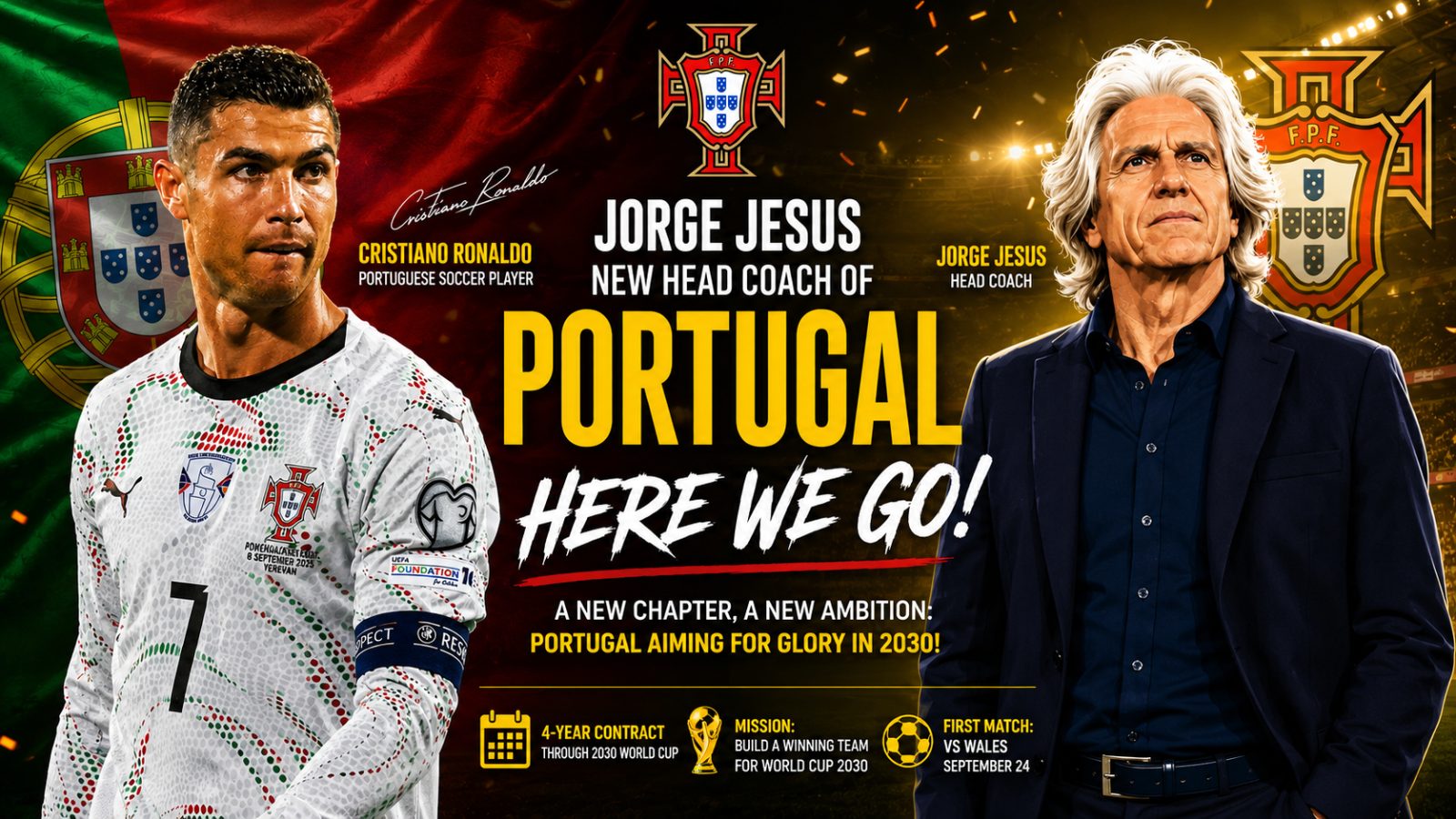 Jorge Jesus Appointed Portugal's New Head Coach – Cristiano Ronaldo's Future Remains Open