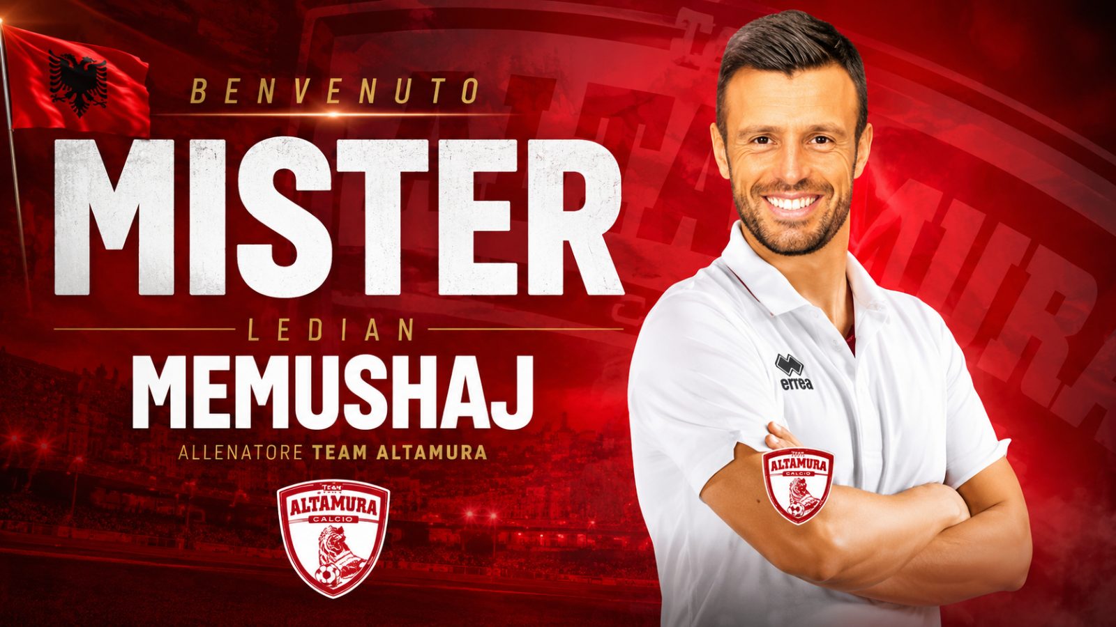 ZYRTARE: LEDIAN MEMUSHAJ EMËROHET TRAJNER I RI I TEAM ALTAMURA