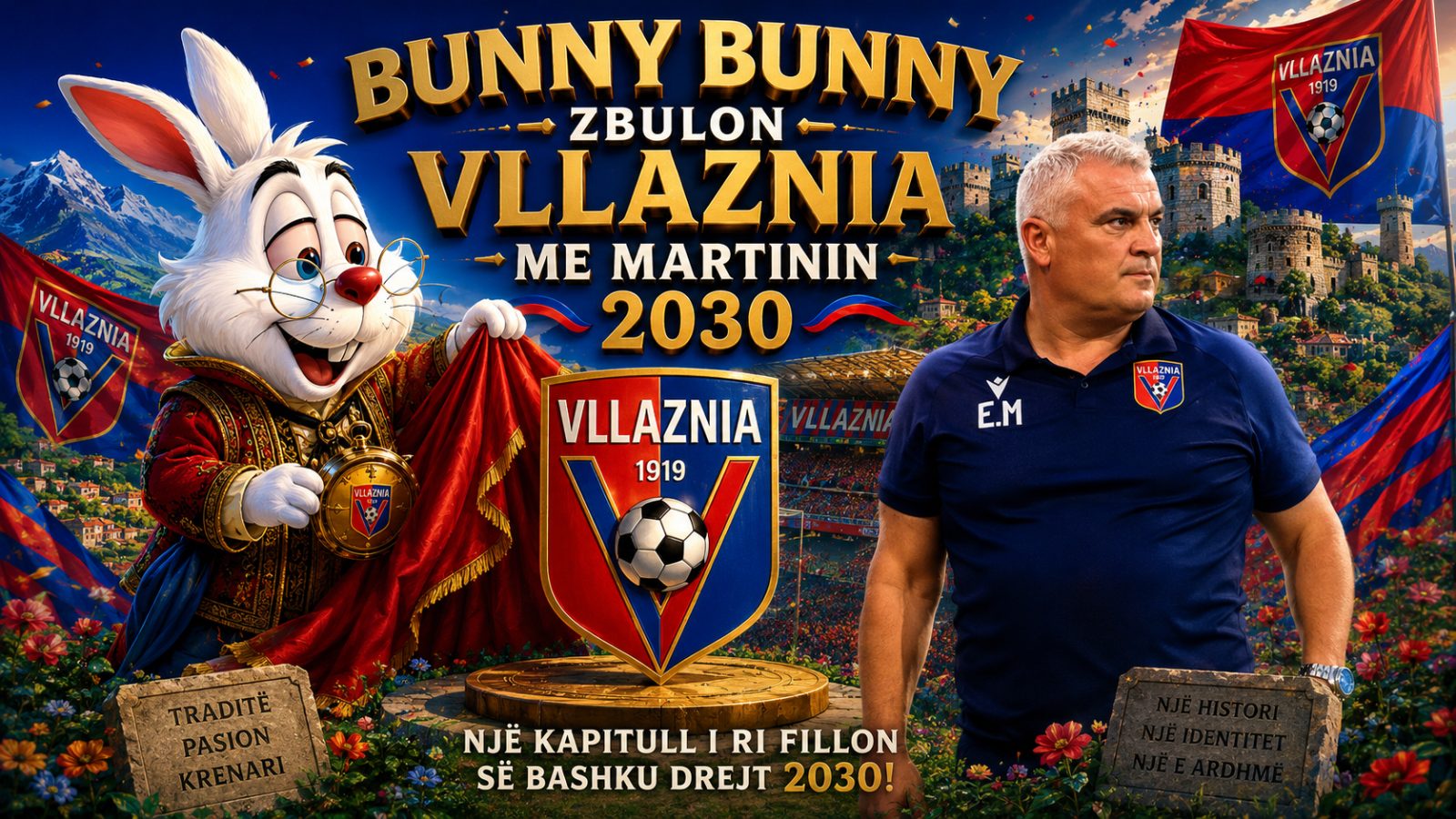 Bunny Bunny në Botën e Çudirave: Vllaznia me Martinin deri në 2030! 🐰⚽😂