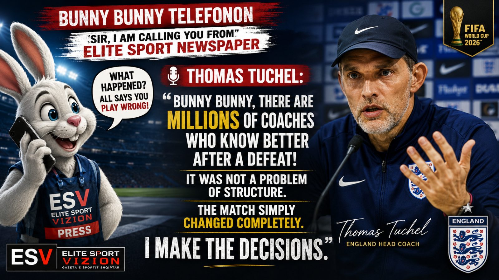 Thomas Tuchel: there are millions of coaches who know better after a defeat! It was not a problem with the structure. The match simply changed completely. I make the decisions.”