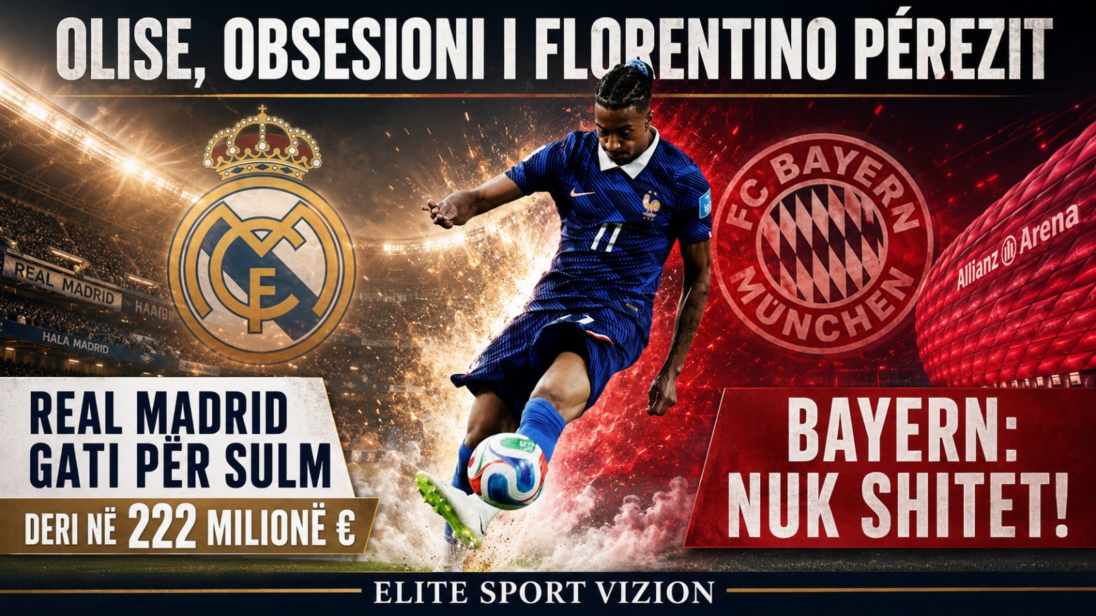 Çmenduri për Michael Olise: Real Madridi përgatit deri në 222 milionë euro, Bayerni ngre murin