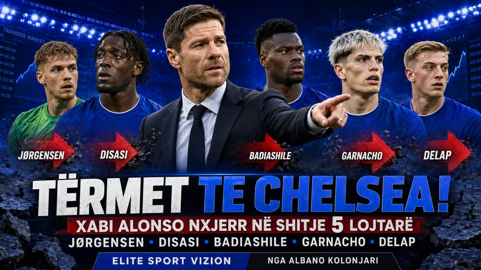 “Tërmet” te Chelsea, Xabi Alonso nxjerr në shitje pesë lojtarë