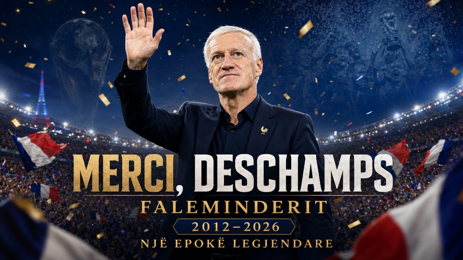 Fundi i një epoke legjendare: Didier Deschamps largohet nga Franca pas 14 vitesh