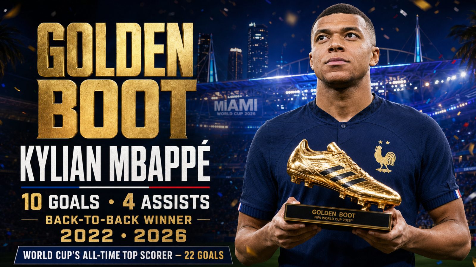Mbappé Claims the adidas Golden Boot