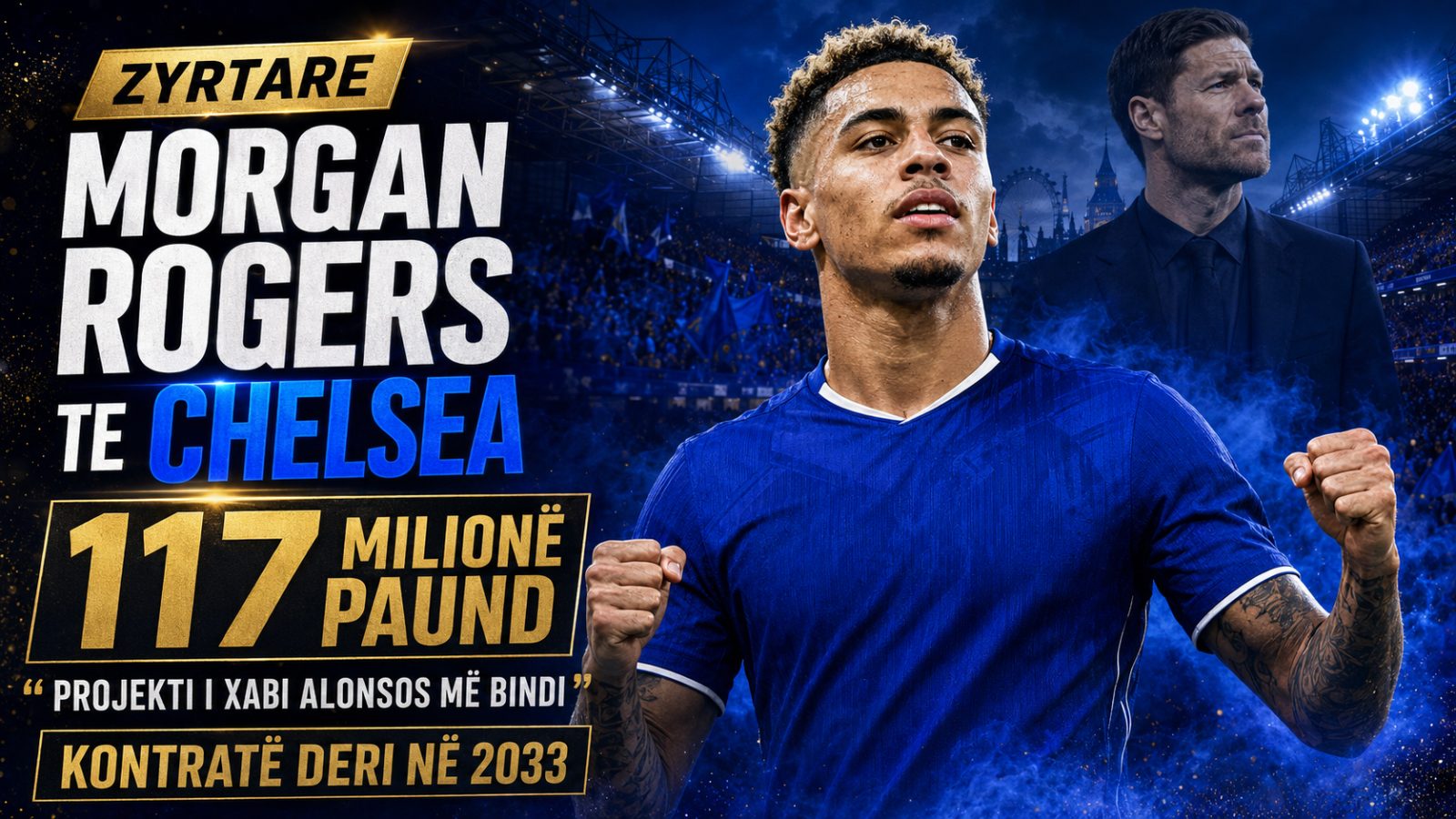 Zyrtare: Morgan Rogers transferohet te Chelsea për 117 milionë paund – “Projekti i Xabi Alonsos më bindi”