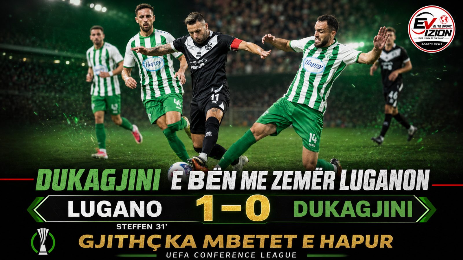 Dukagjini e bën me zemër Luganon, gjithçka mbetet e hapur për ndeshjen e kthimit