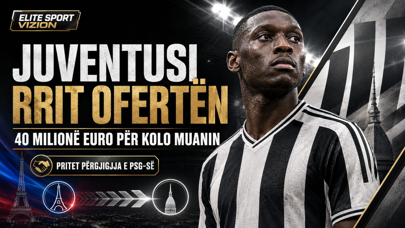 Juventusi rrit ofertën për Kolo Muanin, pritet përgjigjja e PSG-së