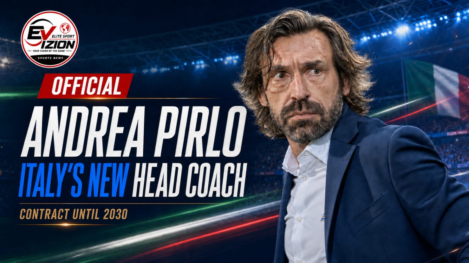 Andrea Pirlo Accepts Offer: Set to Become Italy’s New Head Coach