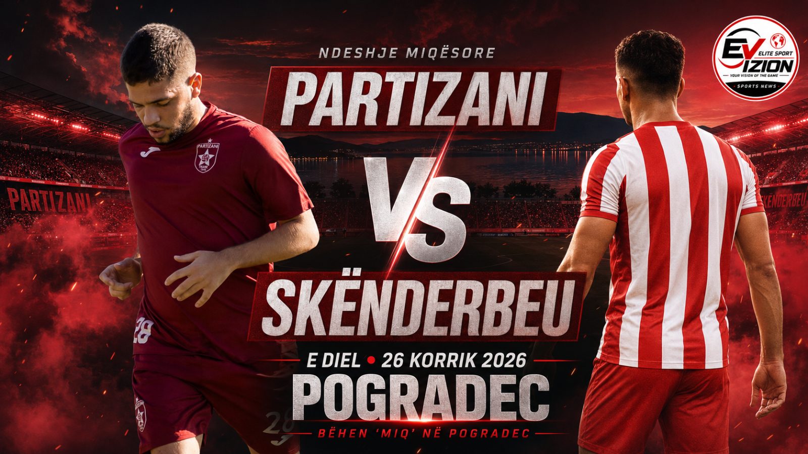 Partizani dhe Skënderbeu bëhen “miq” në Pogradec