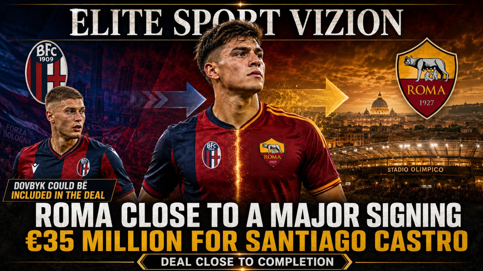 Roma Close to a Major Signing: €35 Million for Santiago Castro