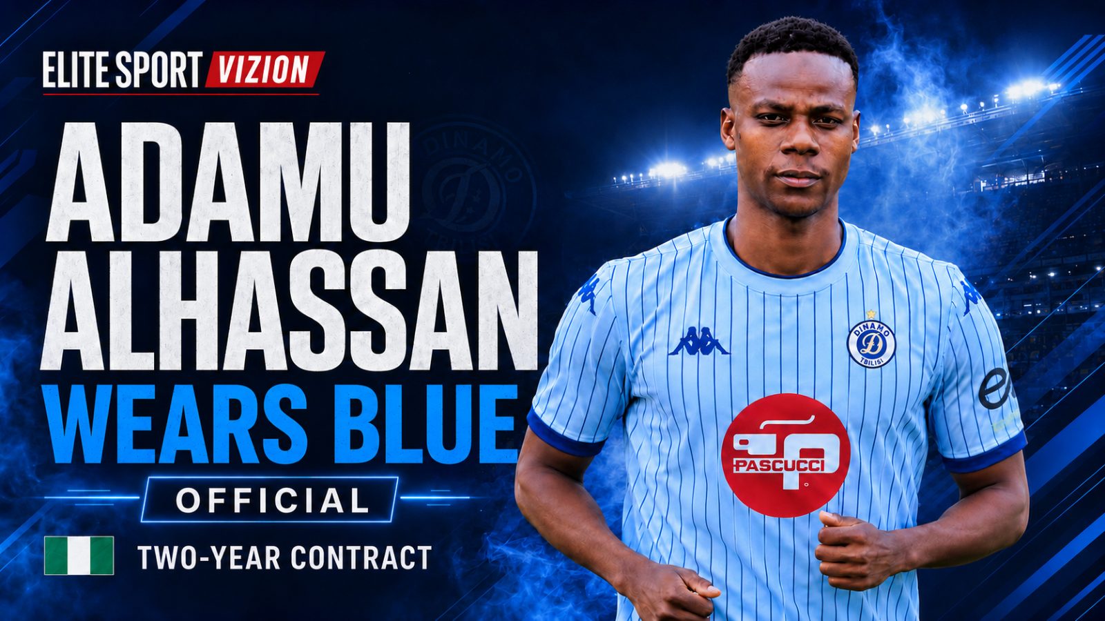 Adamu Alhassan Wears Blue, Strengthening Dinamo City’s Midfield