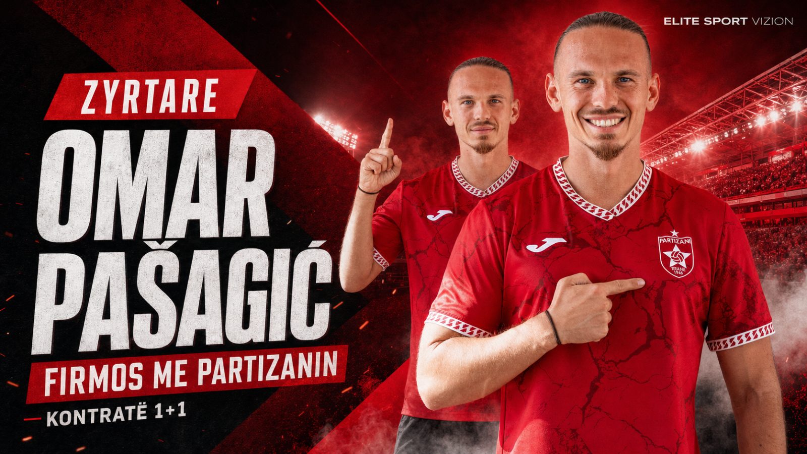 ZYRTARE/ Partizani përforcon mbrojtjen, firmos Omar Pašagić