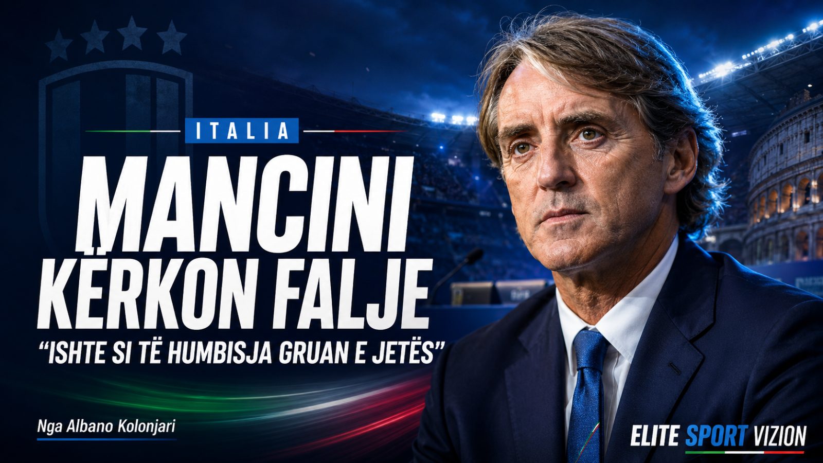 Mancini kërkon falje: “Largimi nga Italia ishte sikur të humbisja gruan e jetës”