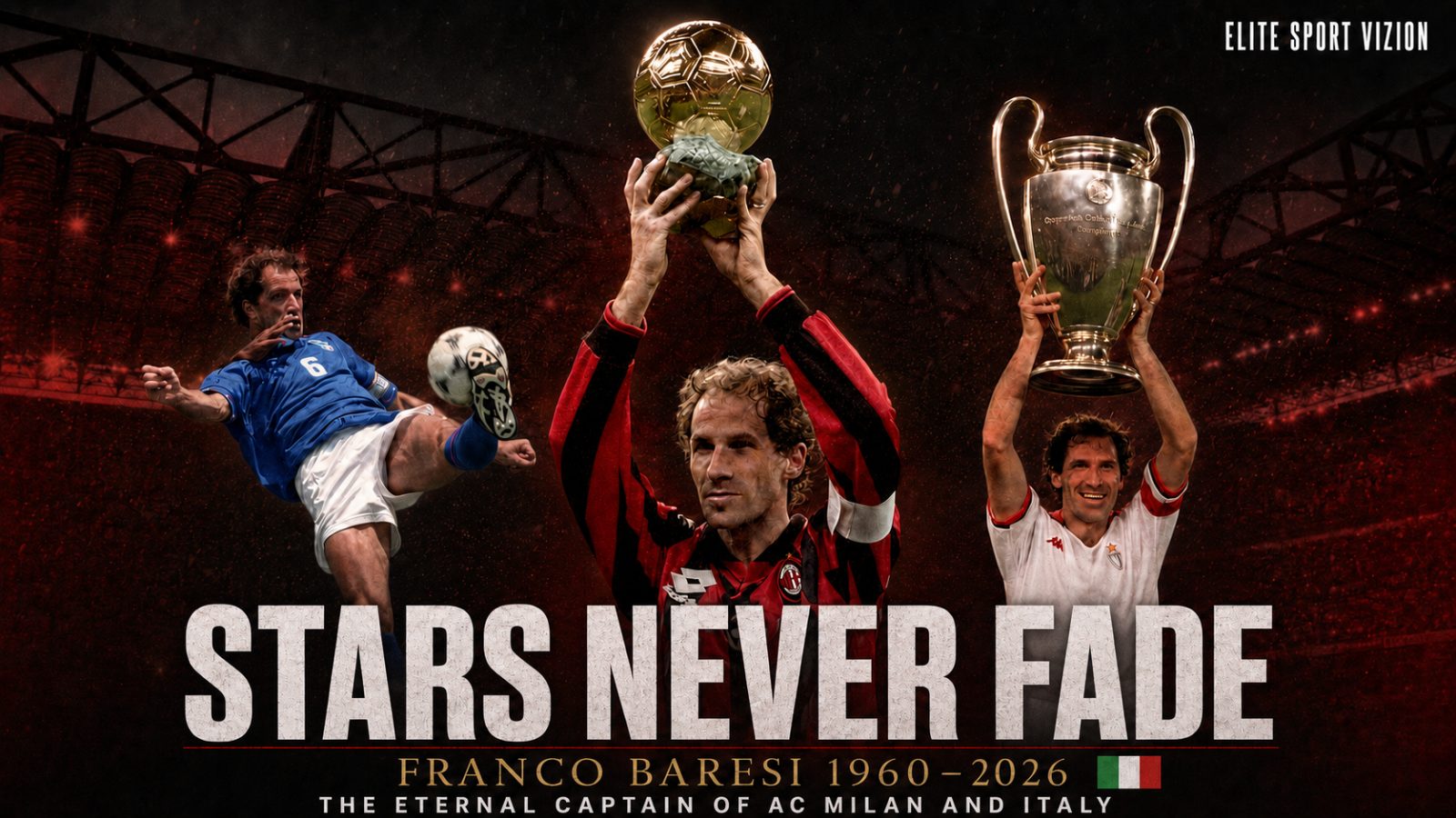 Stars Never Fade: Farewell Franco Baresi, the Eternal Captain of AC Milan and Italy