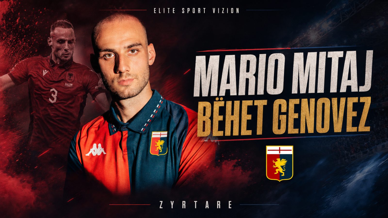 Mario Mitaj bëhet genovez, firmos me klubin e Serie A