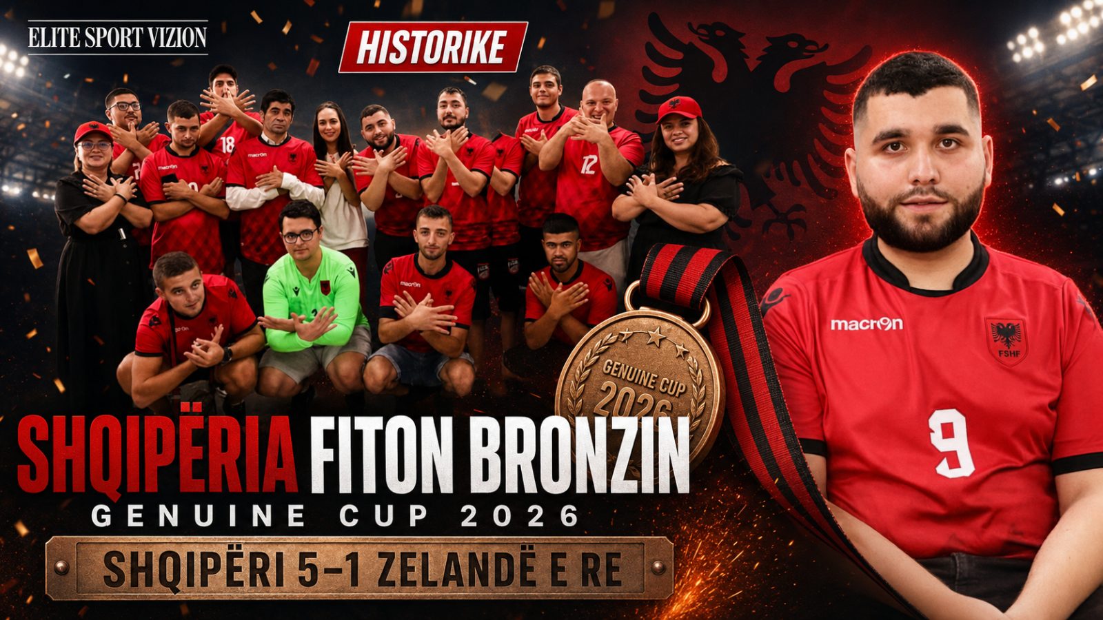 HISTORIKE/ Shqipëria fiton medaljen e bronztë në “Genuine Cup 2026”