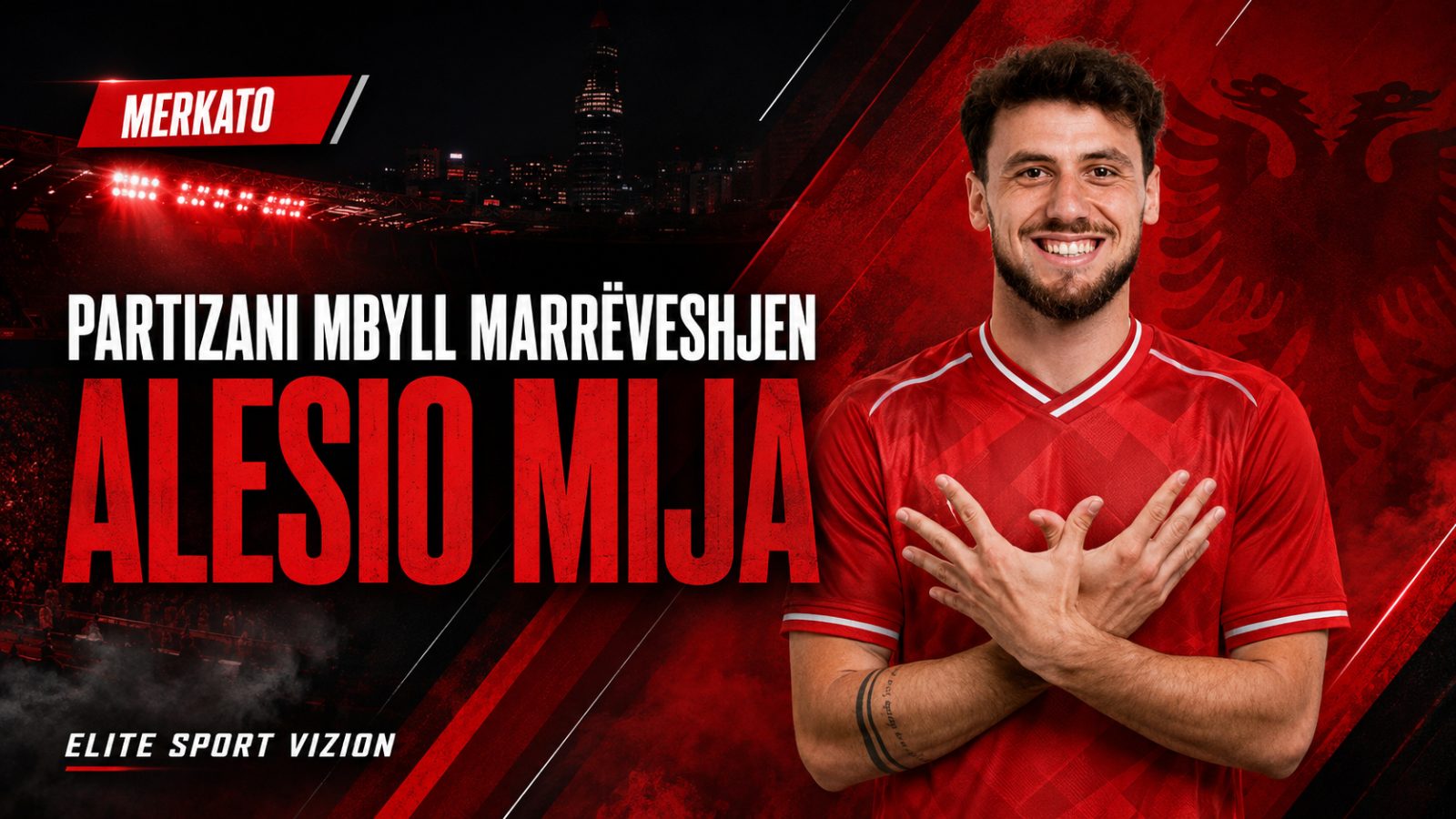 Partizani mbyll marrëveshjen me Alesio Mijan, priten vetëm testet mjekësore