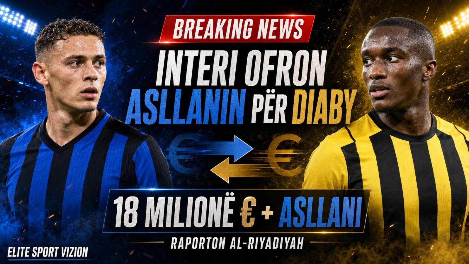 BREAKING NEWS: Interi ofron 18 milionë euro dhe Kristjan Asllanin për Moussa Diaby