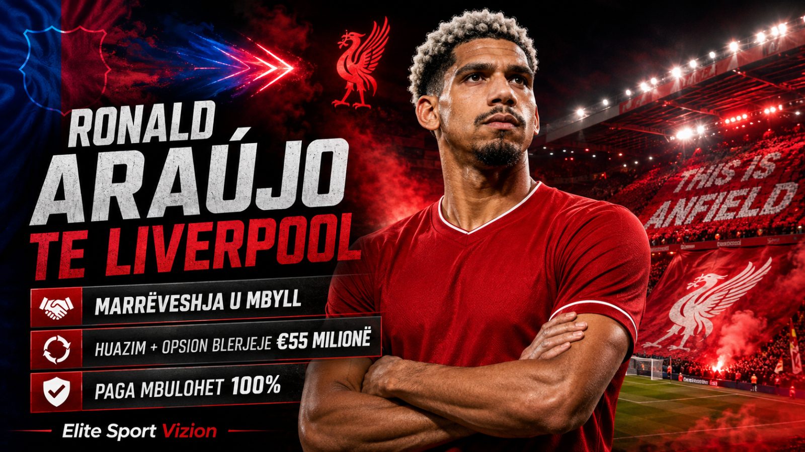 Liverpool dhe Barcelona firmosin gjithçka: Ronald Araújo transferohet në “Anfield”