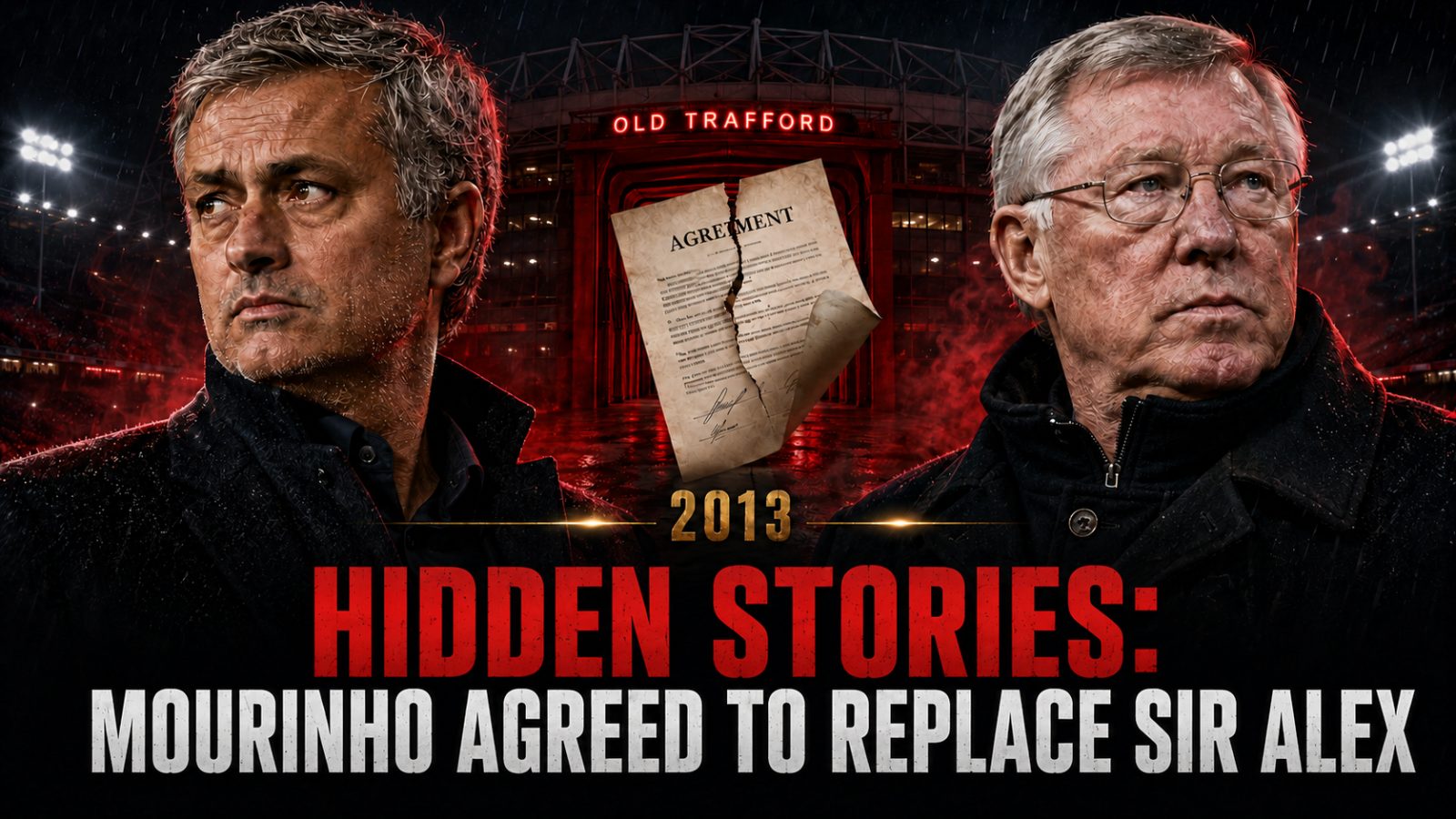 HIDDEN STORIES. REVEALED: JOSÉ MOURINHO AGREED TO REPLACE SIR ALEX FERGUSON IN 2013