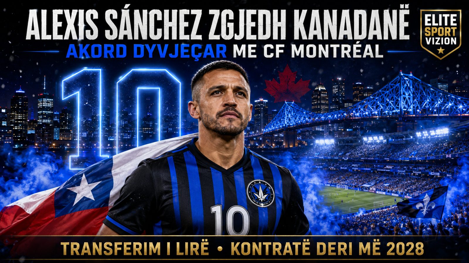 Alexis Sánchez zgjedh Kanadanë, marrëveshje dyvjeçare me CF Montréal