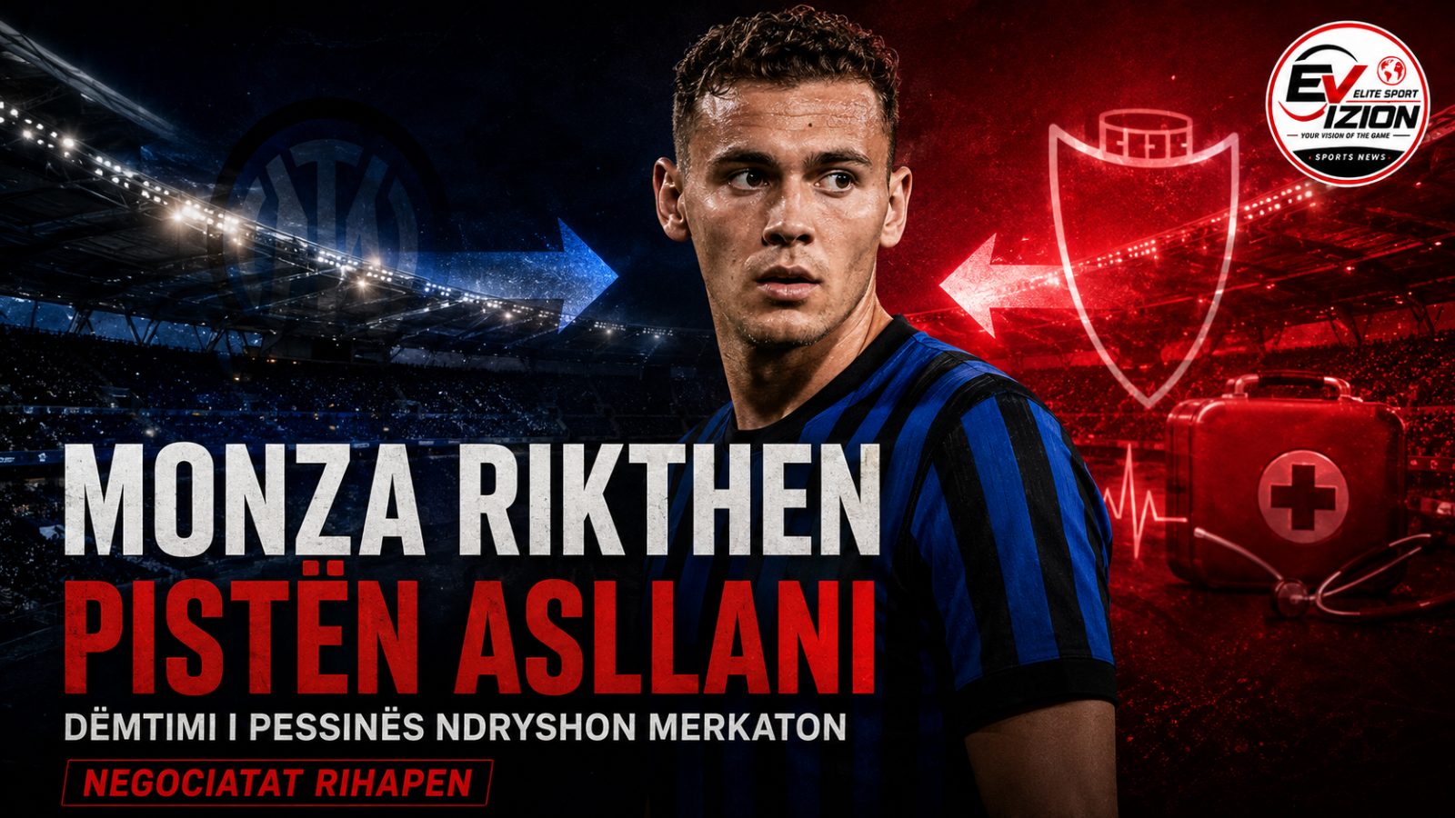 Dëmtimi i Pessinës ndryshon merkaton, Monza rikthen në skenë Kristjan Asllanin
