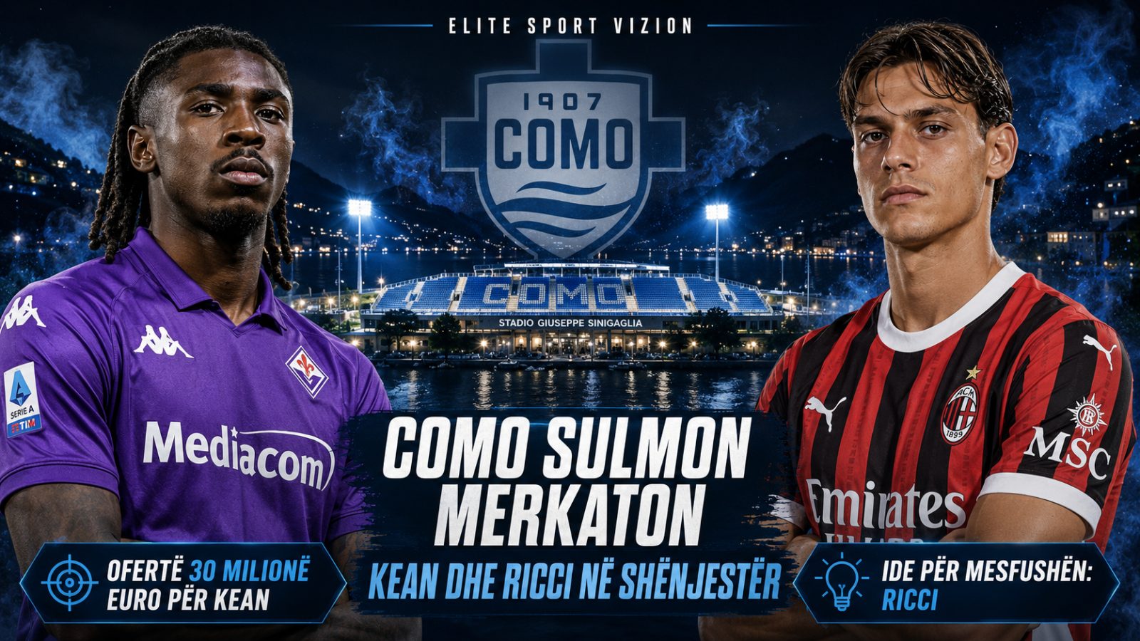 Como sulmon merkaton: ofertë për Moise Kean, në skenë edhe Samuele Ricci