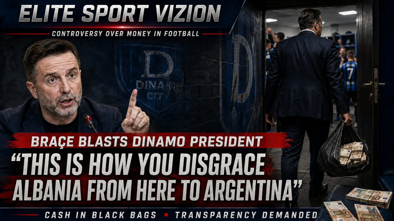 Erion Braçe Blasts Dinamo President: “This Is How You Disgrace Albania from Here to Argentina”