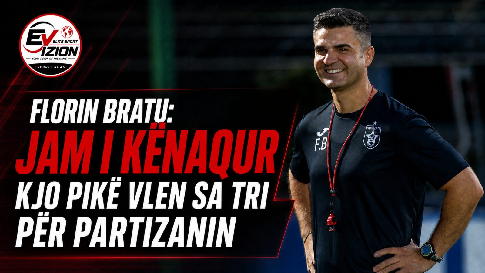 Florin Bratu: “Jam i kënaqur, kjo pikë vlen sa tri për Partizanin”
