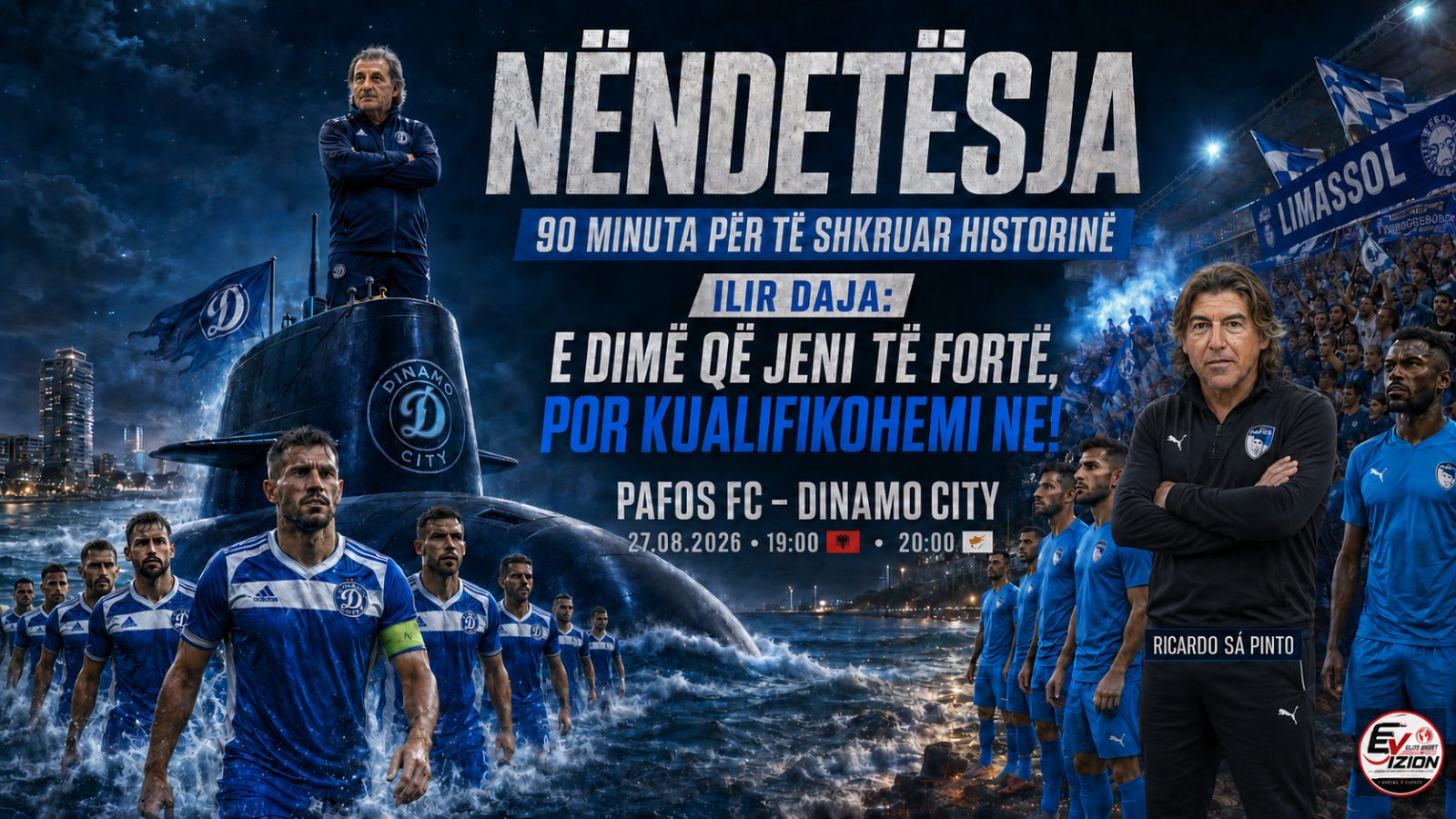 DINAMO CITY, 90 MINUTA LARG HISTORISË! Një ndeshje. Një ëndërr. Një hap larg historisë. Të gjithë bashkë, deri në fund