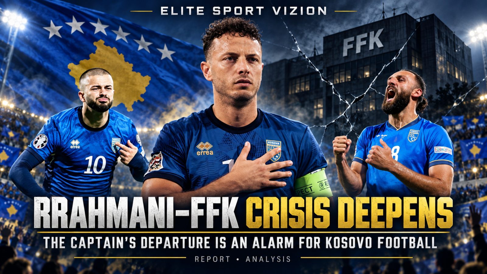 RRAHMANI–FFK CRISIS DEEPENS, LAWYER HODAJ: “THE CAPTAIN’S DEPARTURE IS AN ALARM FOR KOSOVO FOOTBALL”