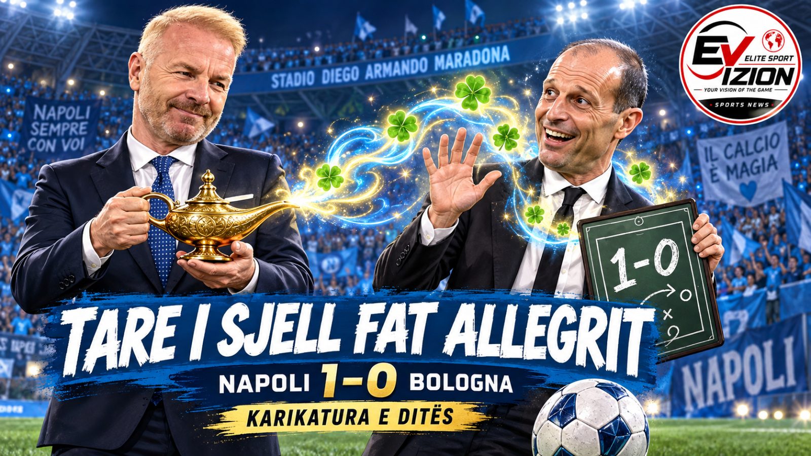 TARE I SJELL FAT ALLEGRIT, NAPOLI RIKTHEHET TE FITORJA KUNDËR BOLONJËS