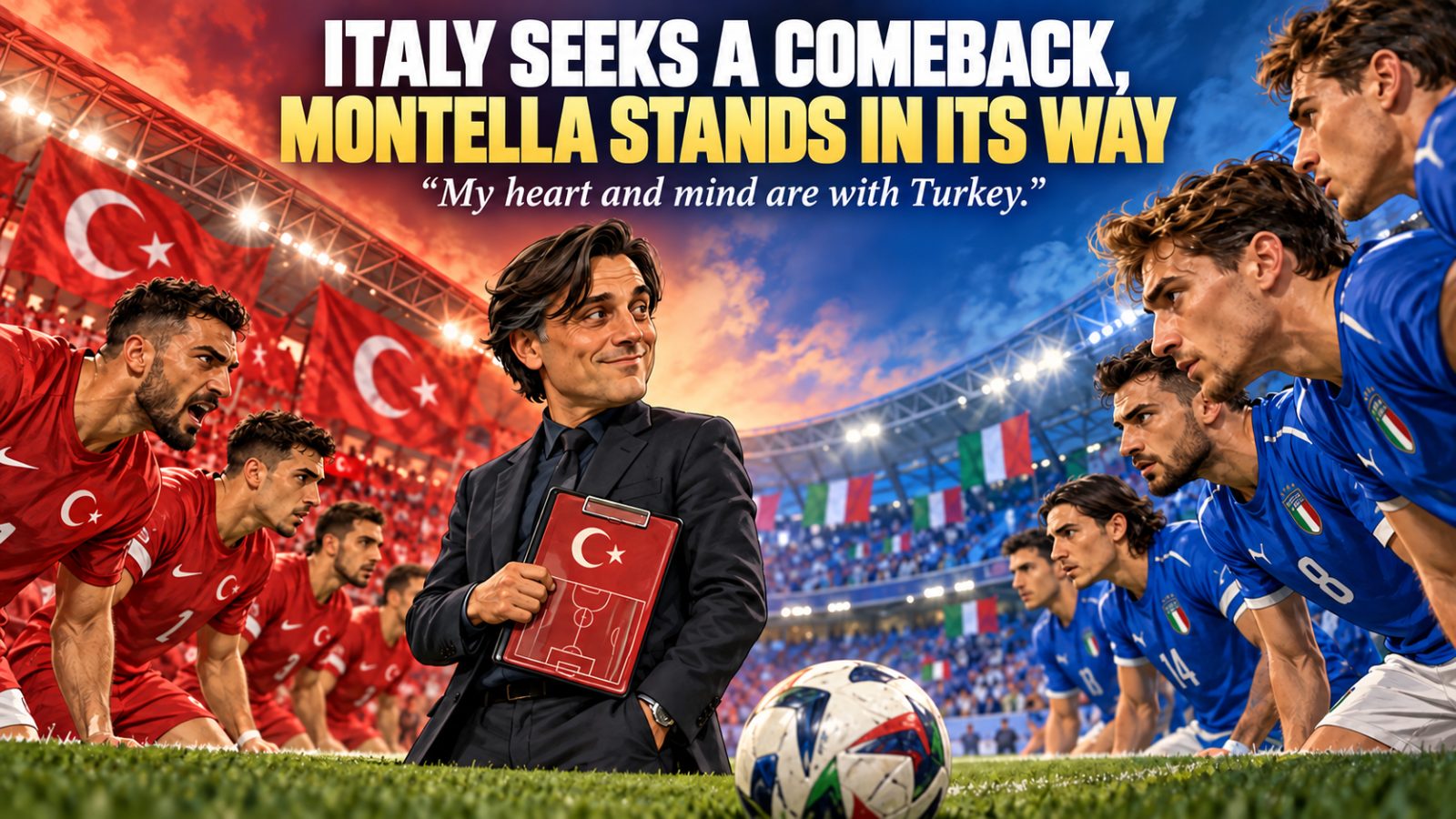 Italy Seek a Turnaround, but Montella Stands in Their Way