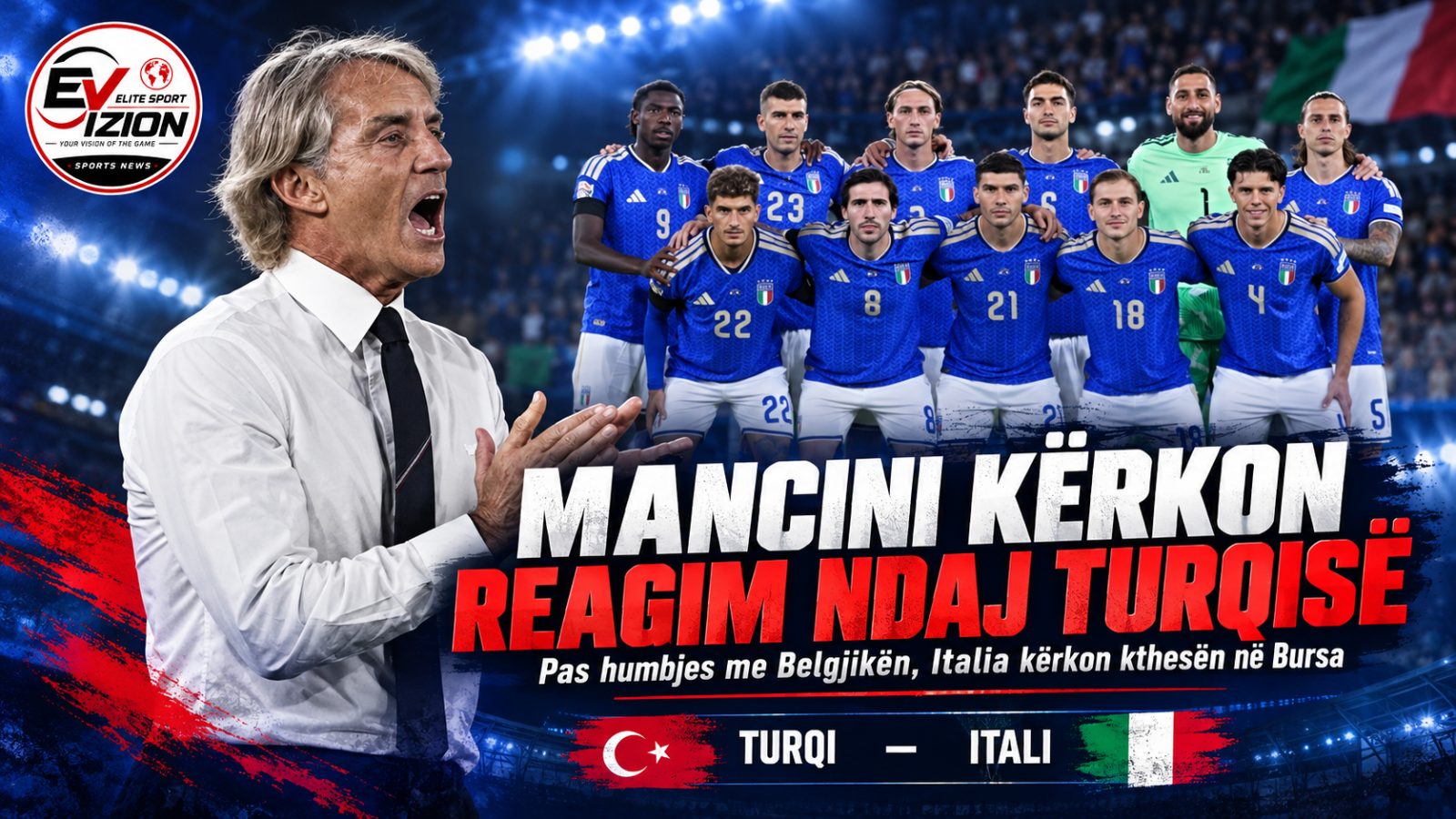 Mancini kërkon reagim ndaj Turqisë: “Rezultatet do ta ndryshojnë atmosferën”