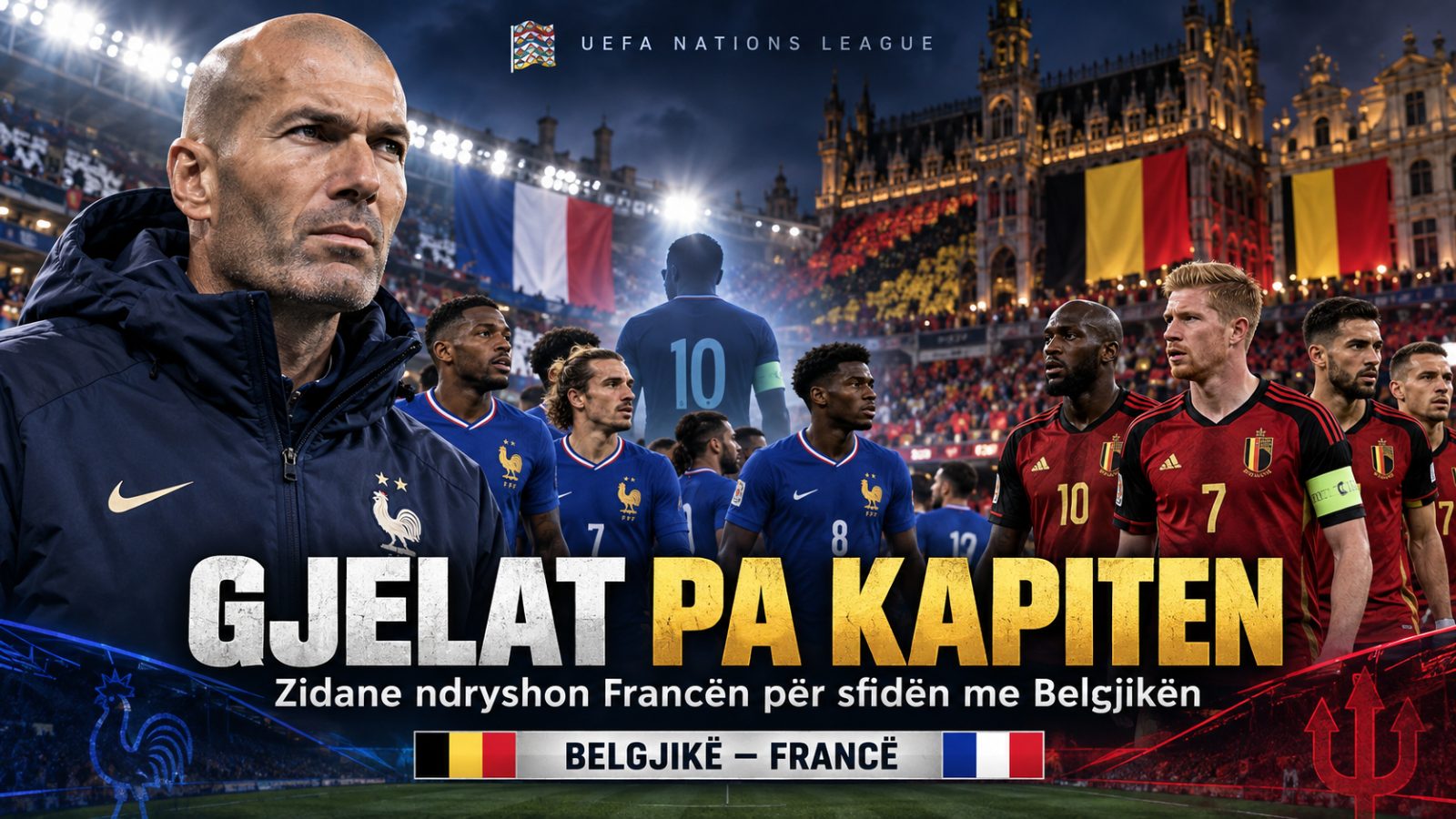 Gjelat pa kapiten: Zidane ndryshon Francën për sfidën me Belgjikën