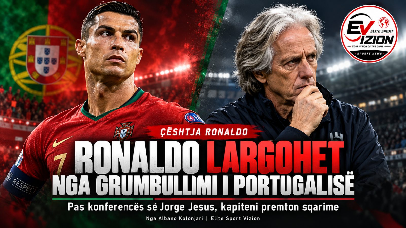 Ronaldo largohet nga grumbullimi i Portugalisë: deklaratat e Jorge Jesus ndezin një krizë që mbetet pa përgjigje
