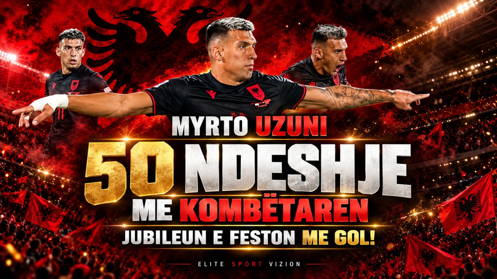 Myrto Uzuni, 50 ndeshje kuqezi: jubileun e feston me gol!