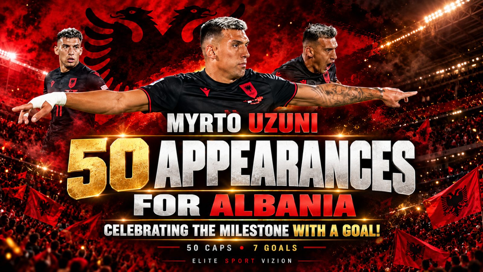 Myrto Uzuni, 50 Appearances for Albania: Celebrating the Milestone with a Goal!