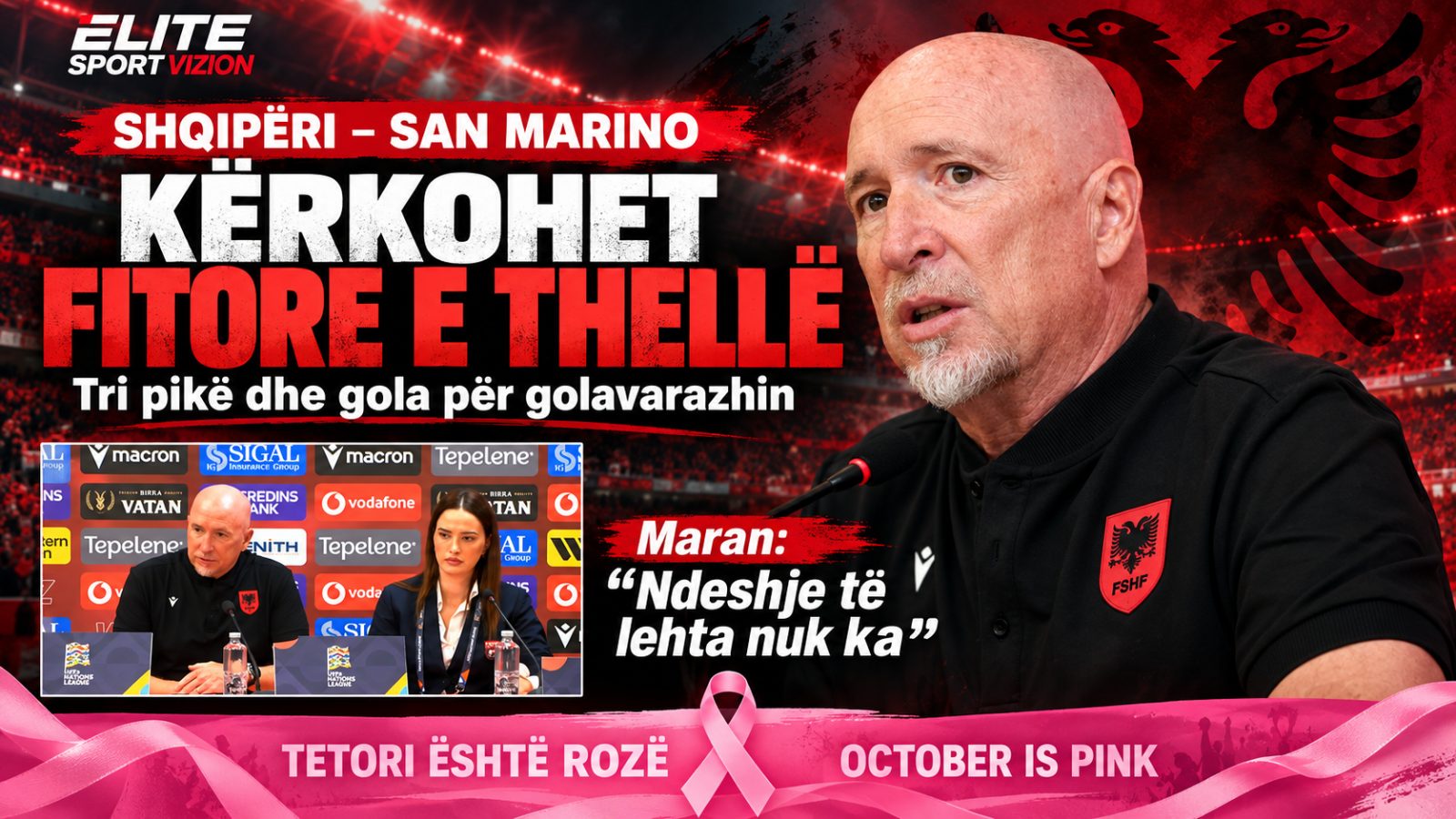 Shqipëria ndaj San Marinos: Kërkohet fitore e thellë, Maran paralajmëron kundër vetëkënaqësisë
