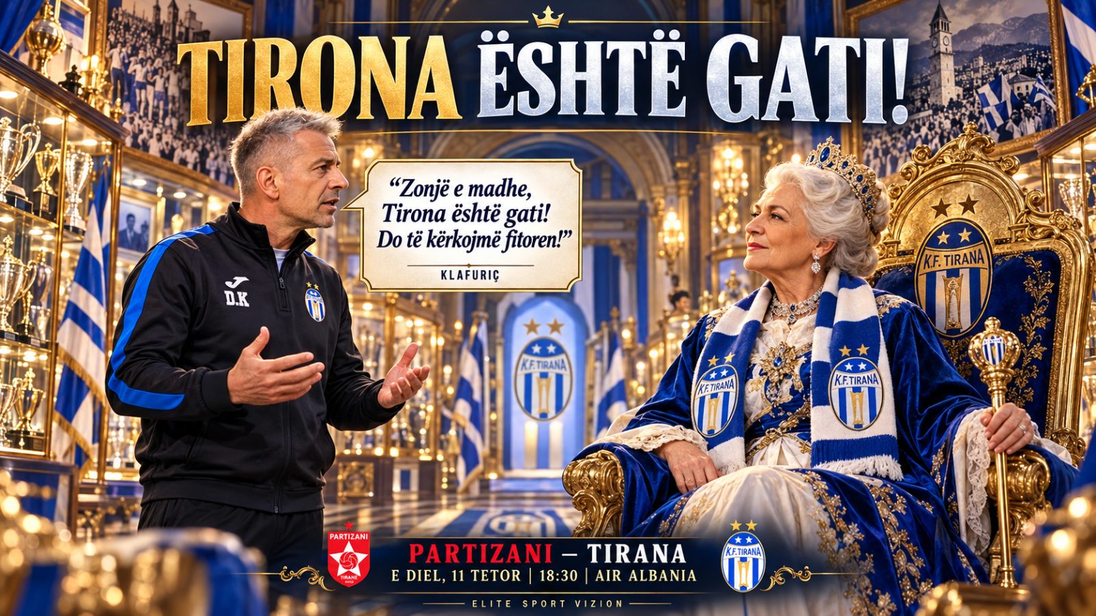 Tirana është gati! Klafuriç: “Në derbi nuk ka favoritë”