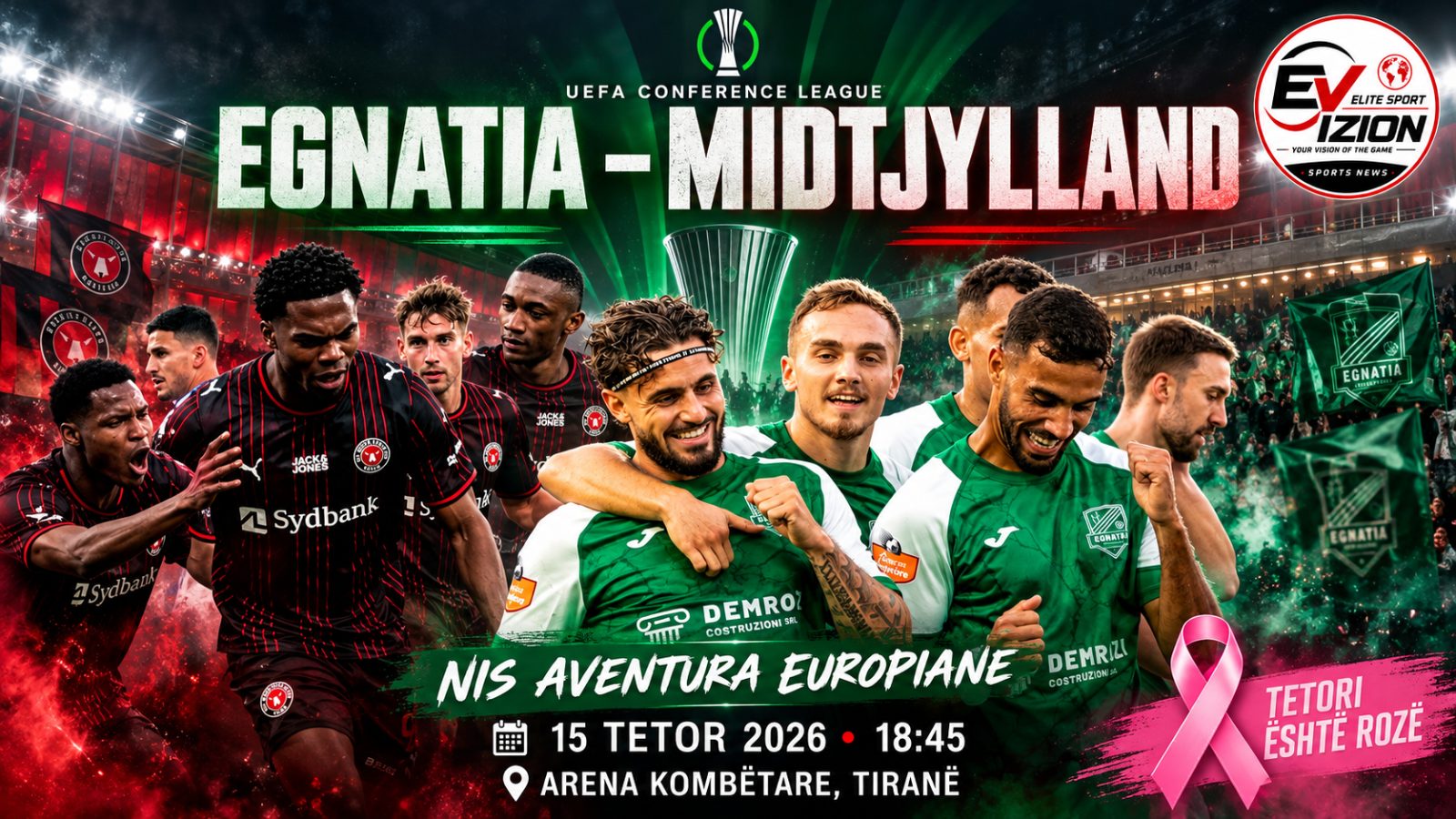 Egnatia e nis përballë Midtjyllandit, danezët kërkojnë fitore dhe një rrugëtim të gjatë në Europë